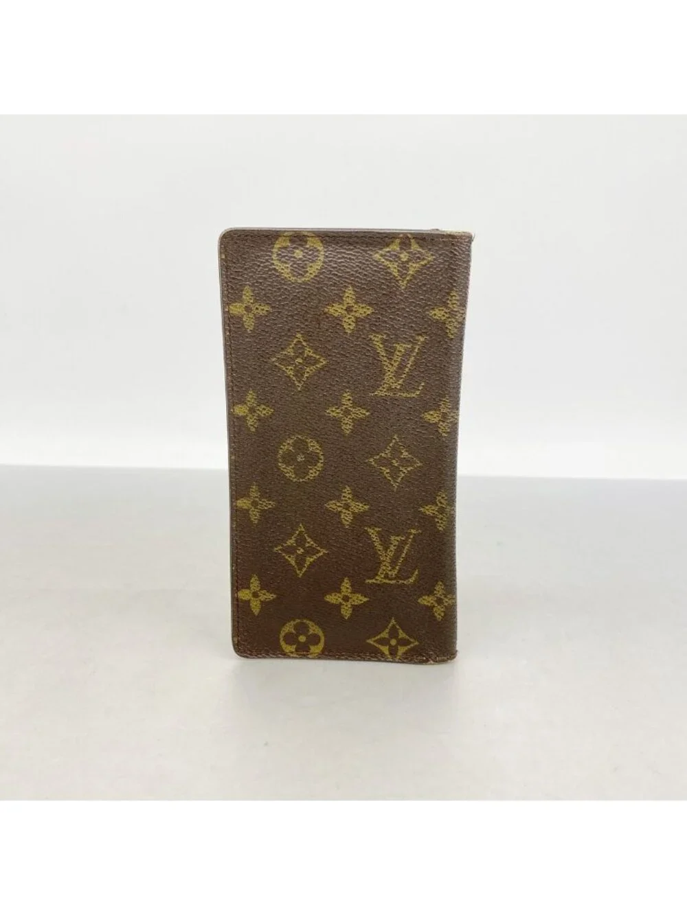 Louis Vuitton Billfold Monogram Porte Valeurs Cartes Credit Brown Wallet